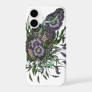 Elegant Purple Floral Bouquet iPhone Cas