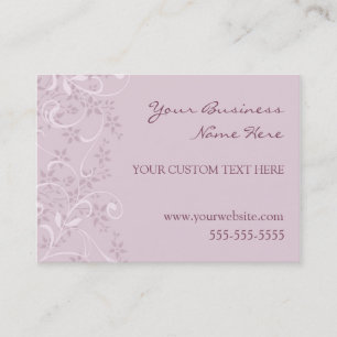 Elegant Purple Floral Business Cards