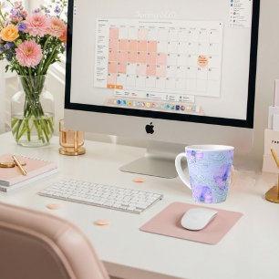 Elegant Purple Floral Phone Case – Botanical Art D Latte Mug