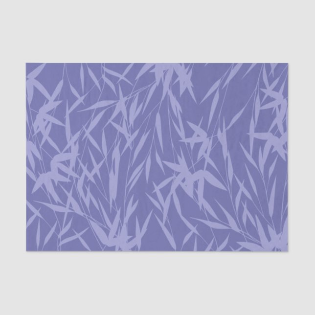 Elegant Purple Foliage Leaves  Tissue Paper (Front)
