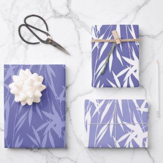 Elegant Purple Foliage Leaves Wrapping Paper Sheet