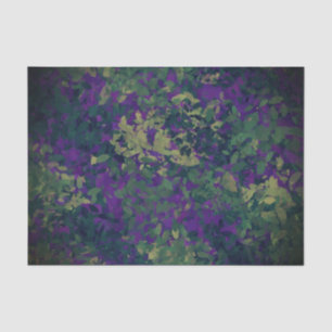 Elegant Purple Garden Florals Hand Painted Tissue Paper