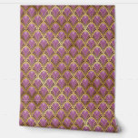 Elegant Purple Gold Art Deco Vintage Pattern Wallpaper<br><div class="desc">Elegant Purple Gold Art Deco Vintage Pattern Wallpaper features a chic elegant art deco pattern in purple and gold. Perfect for home decor,  office decor,  event decor and party decor. Created by Evco Studio www.zazzle.com/store/evcostudio</div>