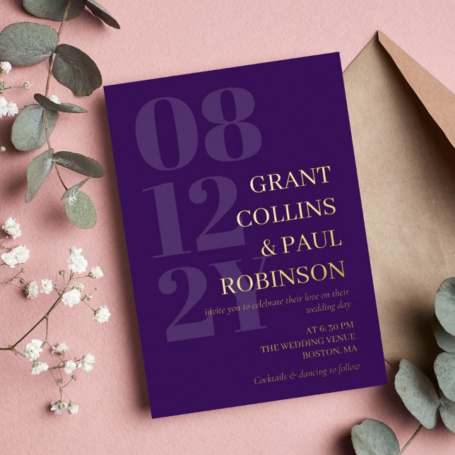 Elegant Purple & Gold Typography (Creator Uploaded)
