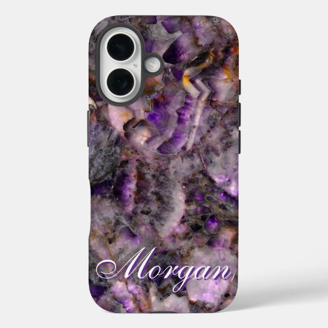 Elegant purple granite purple stone purple marble Case-Mate iPhone case (Back)