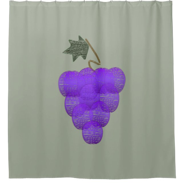Elegant Purple Grapes Sketch (Front)