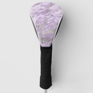 Elegant Purple Grey Abstract Chic Pattern Golf Head Cover