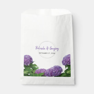 Elegant Purple Hydrangea Wedding  Favour Bag