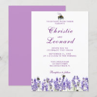Elegant Purple Lavander Flowers Wedding