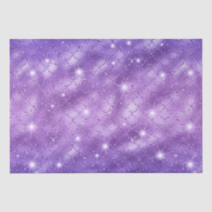 Elegant Purple Mermaid Scales Metallic Glitter Tissue Paper