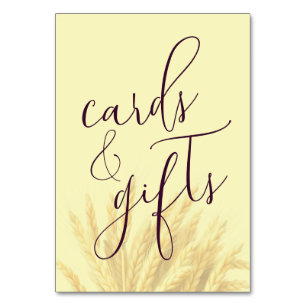 Elegant Purple Minimalist Cards & Gifts Sign