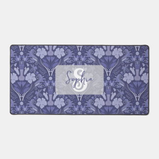 Elegant Purple Monochrome Damask Personalized