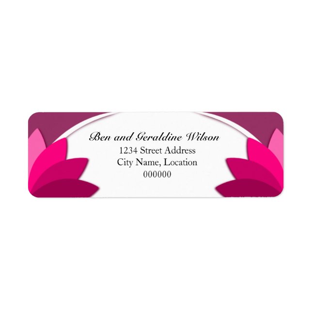 Elegant Purple Pink Florals Template (Front)