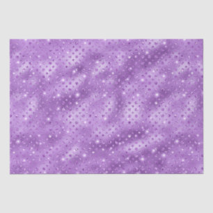 Elegant Purple Polka Dot Metallic Glitter Pattern Tissue Paper