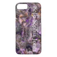 Elegant Purple Quartz marble monogrammed