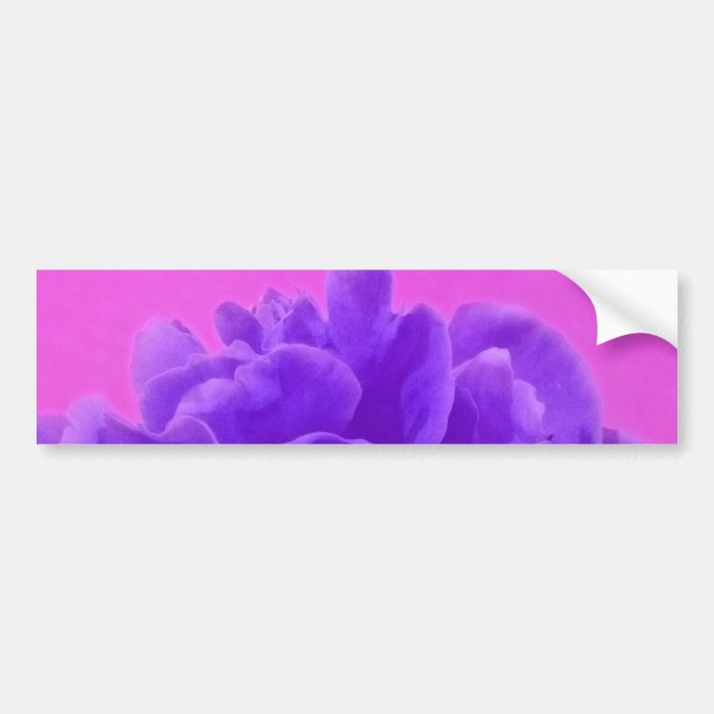 Elegant Purple Raspberry Floral Bumper Sticker (Front)