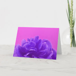 Elegant Purple Raspberry Floral Card