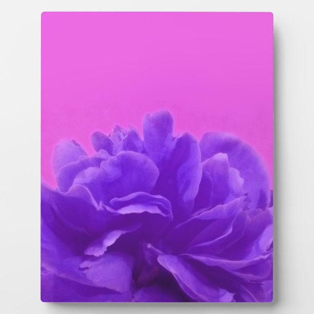 Elegant Purple Raspberry Floral Plaque (Front)