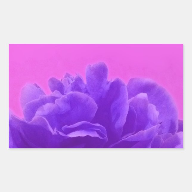 Elegant Purple Raspberry Floral Sticker (Front)