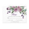 Elegant Purple Rose Floral Wedding RSVP