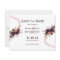 Elegant Purple Rose Gold Floral Geometric Wedding