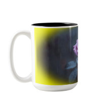 Elegant Purple Rose in the Rain Mug