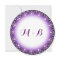 Elegant Purple Round Bridal Shower Invitations