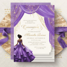 Elegant Purple Royal Fairytale Quinceanera