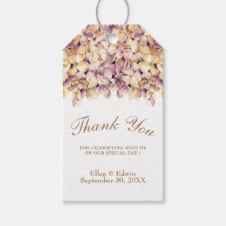 Elegant Purple Rustic Hydrangea Favour tag