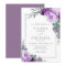 Elegant Purple & Silver Floral Eucalyptus Wedding