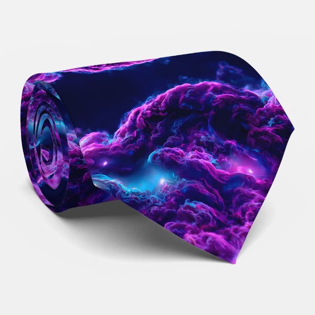 Elegant Purple Tie (Rolled)