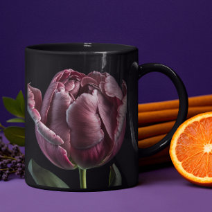 'Elegant Purple Tulip' Mug 15 or 18 oz