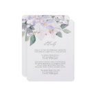 Elegant Purple Watercolor Flowers & Greenery 