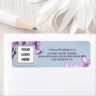 Elegant Purple Watercolor Wedding Planner Logo