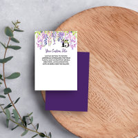 Elegant Purple Wisteria Custom Title Quinceanera