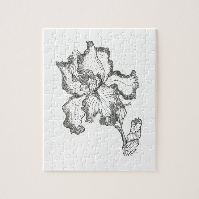 Élégant Puzzle Iris (Vertical)