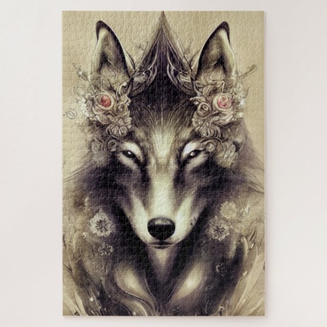 Élégant Puzzle Wolf Jigsaw (Vertical)