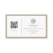 Elegant QR Code Card Social Sand  Business Card