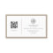 Elegant QR Code Card Social Sand  Business Card