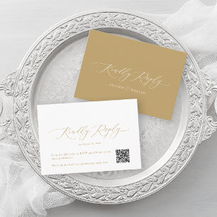 Elegant QR Code RSVP Card