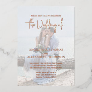 Elegant QR Code RSVP Photo Template