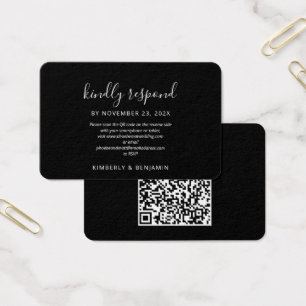 Elegant QR Code Website Wedding RSVP