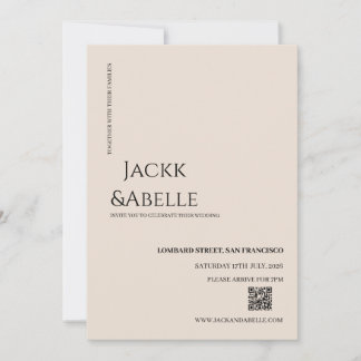Elegant QR Code Wedding Invitation