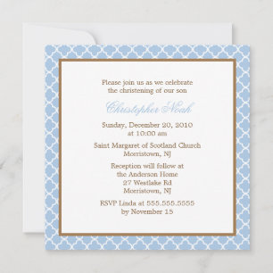 Elegant Quatrefoil Pattern Invitation