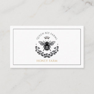 Elegant Queen Honey Bee Business Card