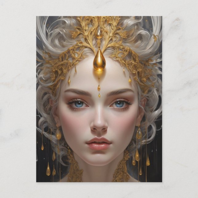 Elegant Queen of a Fairyland Postcard (Front)