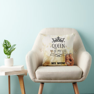Elegant Queen of my Life-my mom Throw Pillow