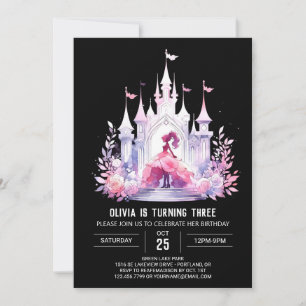 Elegant Queen Princess Birthday Invitation