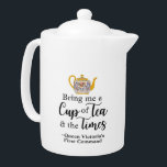 Elegant Queen Victoria Tea Quote Cute Victorian<br><div class="desc">Why say merely, "Keep calm and drink tea, " when you can quote Queen Victoria? The first command the young Victoria issued upon being crowned Queen of England was: "Bring me a cup of tea and the Times." Here we have paired this quote with an actual Victorian-era British teapot design...</div>