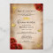 Elegant Quinceanera Red Rose Gold